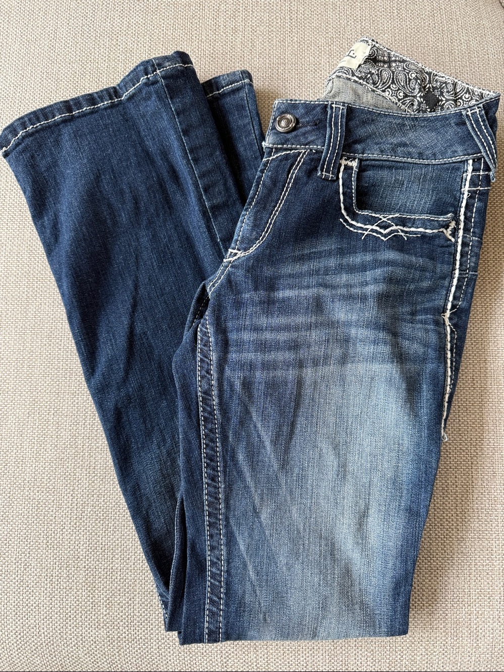 Ariat Woman’s Marine Boot Cut Jeans Mid Rise size 29R
